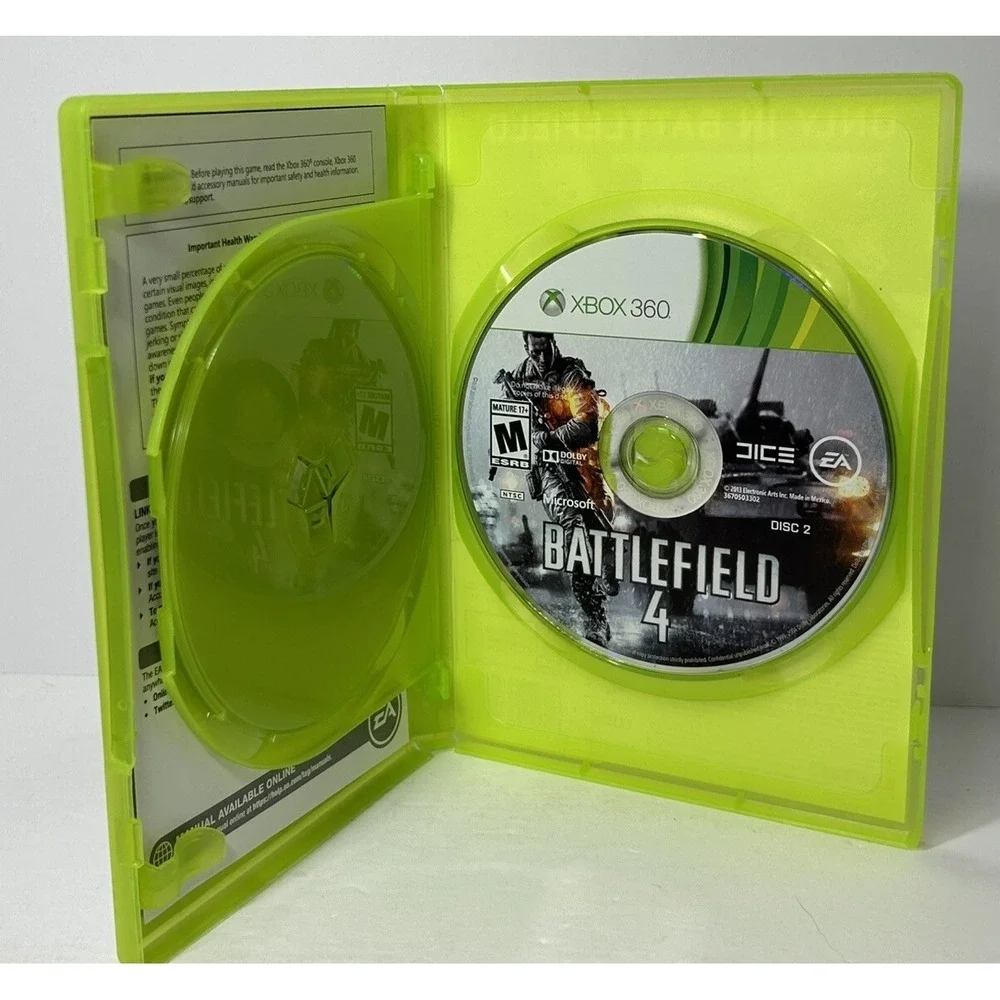 Battlefield 3 Battlefield 4‎ Xbox 360 Game Lot Of 2 Tested & Works Great